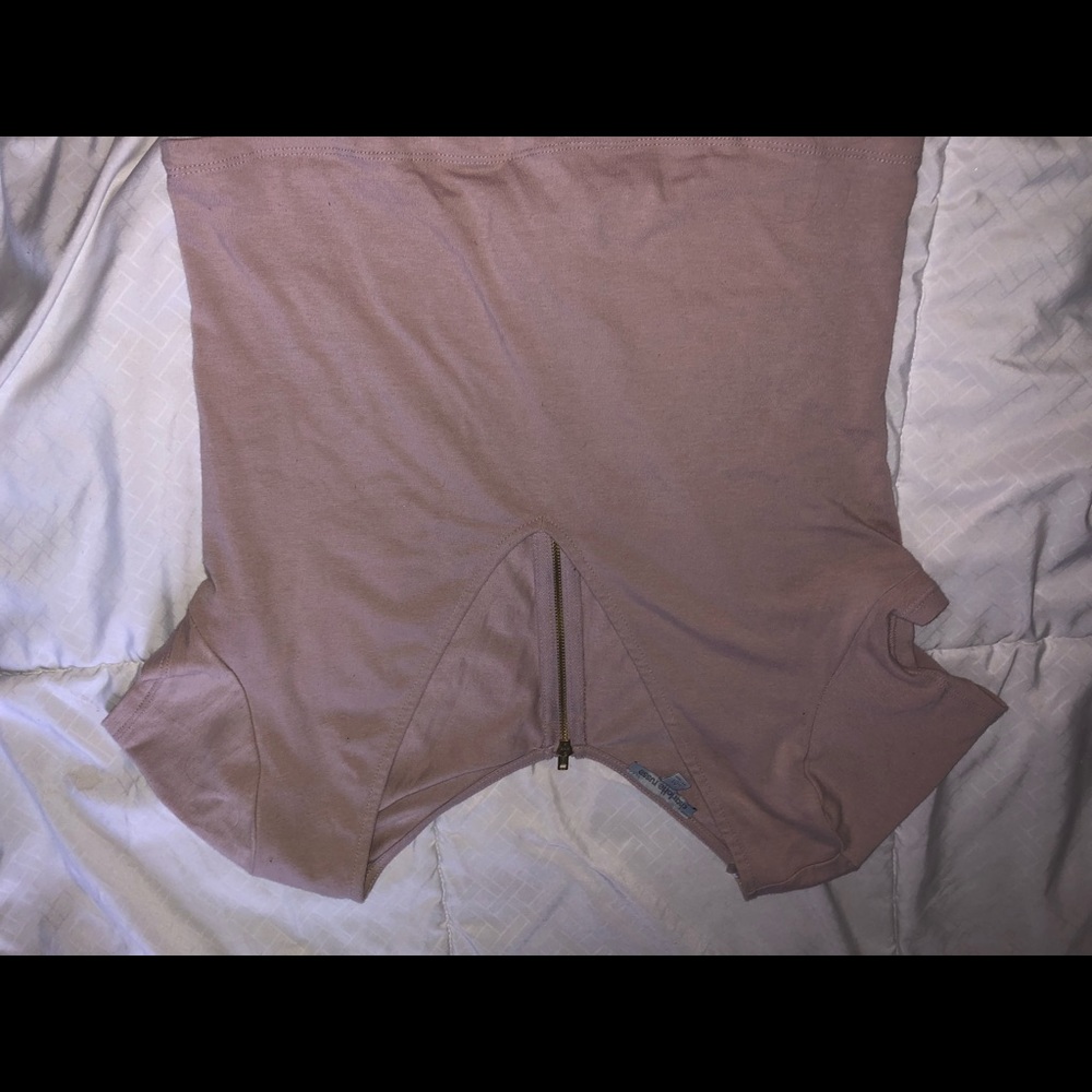 Nude crop top